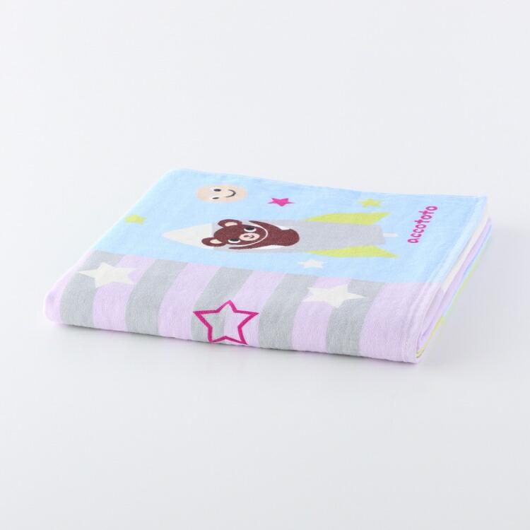 SALE accototo アッコトト のりものパッチワークバスタオル 約70×130cm