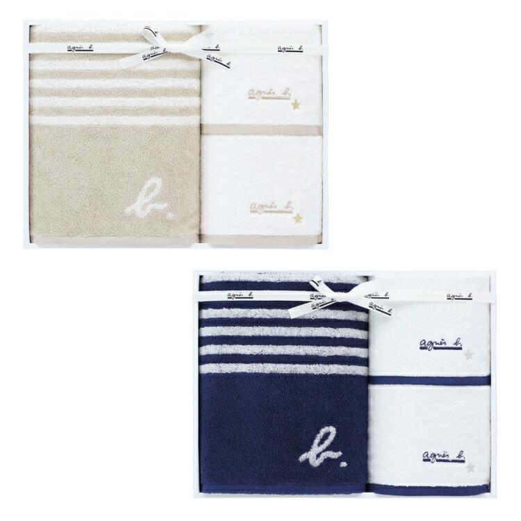 agnes b.（アニエスベー） 箱入りギフト abマリニエール バスタオル1枚