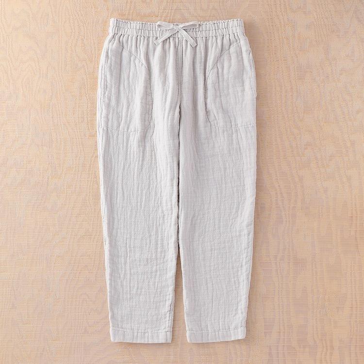 ルームウェア Uchino マシュマロワッフルガーゼライト メンズ ズボン ゆったり 秋冬 ボトムス ロングパンツ 綿100 綿 部屋着 ウチノタオル 内野タオル Uchino Online Shop 通販 Paypayモール