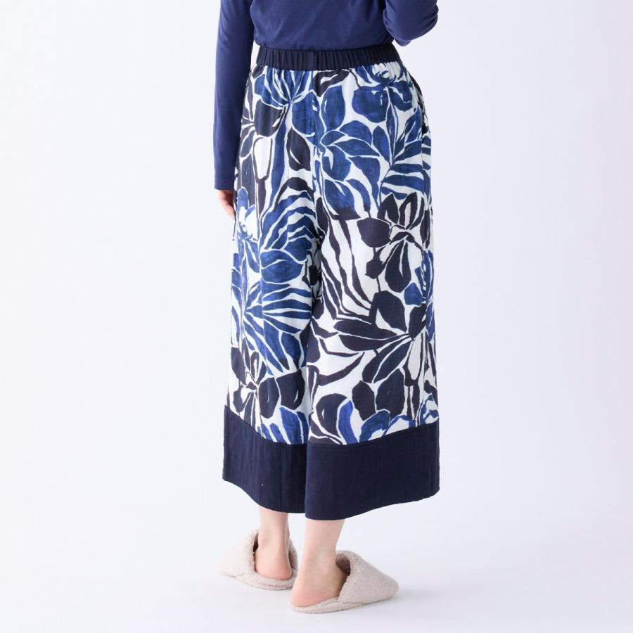 UCHINO SALE マシュマロガーゼビックフラワーパンツ｜フラワープリント