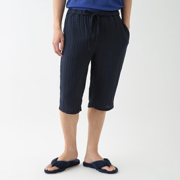 UCHINO クレープガーゼ クレープガーゼ ノーカラーメンズパジャマ | UCHINO/ウチノ | 三越