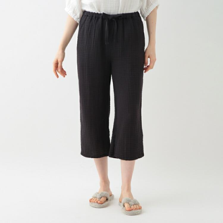 UCHINO SALE UCHINO クレープガーゼ ベーシッククロップドパンツ