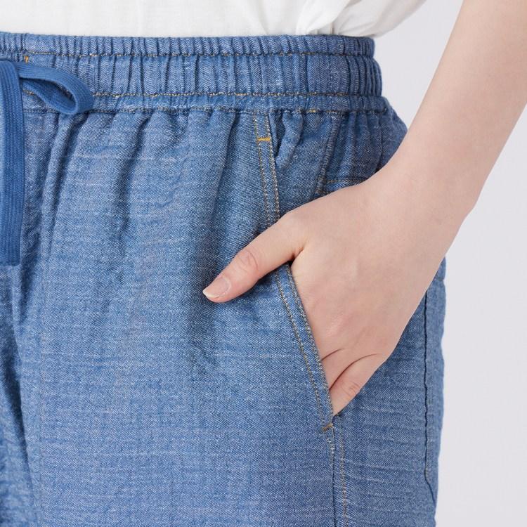 UCHINO SALE UCHINO公式店 マシュマロデニムガーゼテーパードパンツ