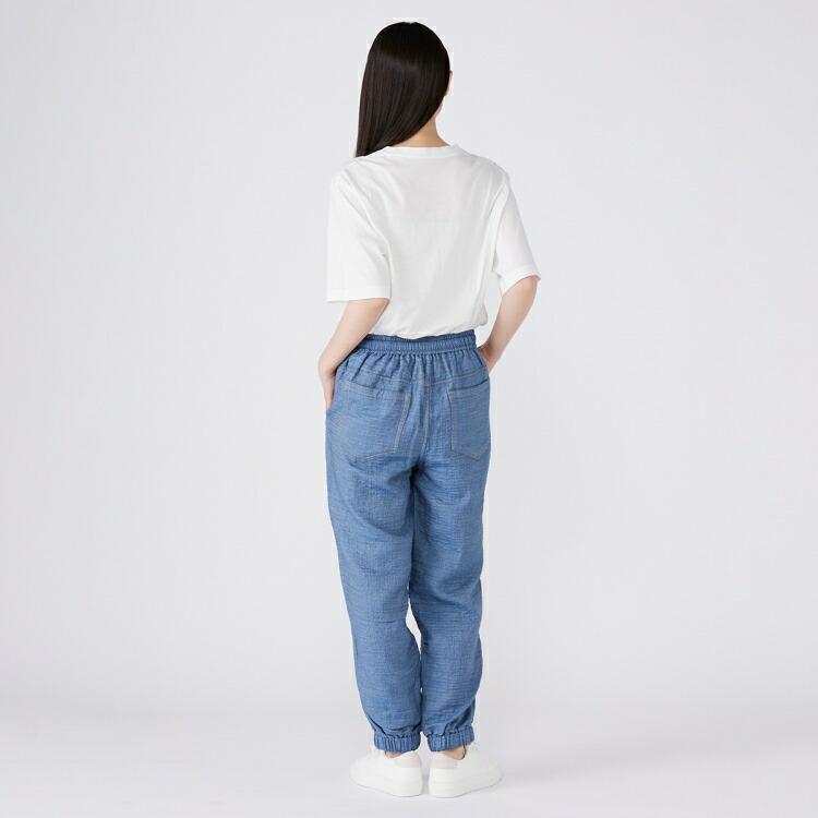 UCHINO UCHINO公式店 マシュマロデニムガーゼテーパードパンツ ユニ