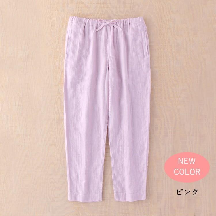 UCHINO マシュマロガーゼ レディース ロングパンツ ルームウェア ガーゼウェア 綿100％ 秋 冬 ウチノタオル 内野タオル｜uchino｜03