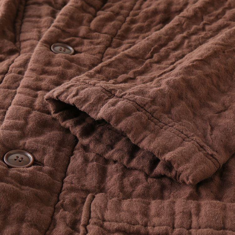UCHINO (SALE) ルームウェア 羽織もの マシュマロワッフルガーゼメンズ