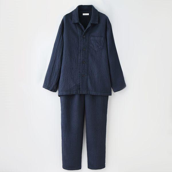 UCHINO SALE パジャマ メンズ 綿100% マシュマロワッフルガーゼライト