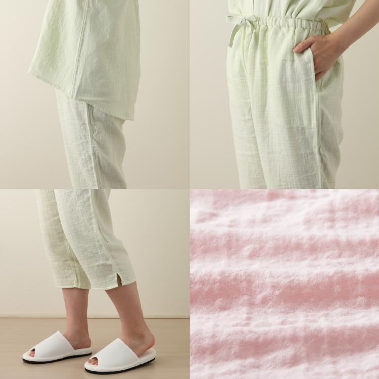 UCHINO パジャマ レディース 夏 半袖 パジャマ ルームウェア