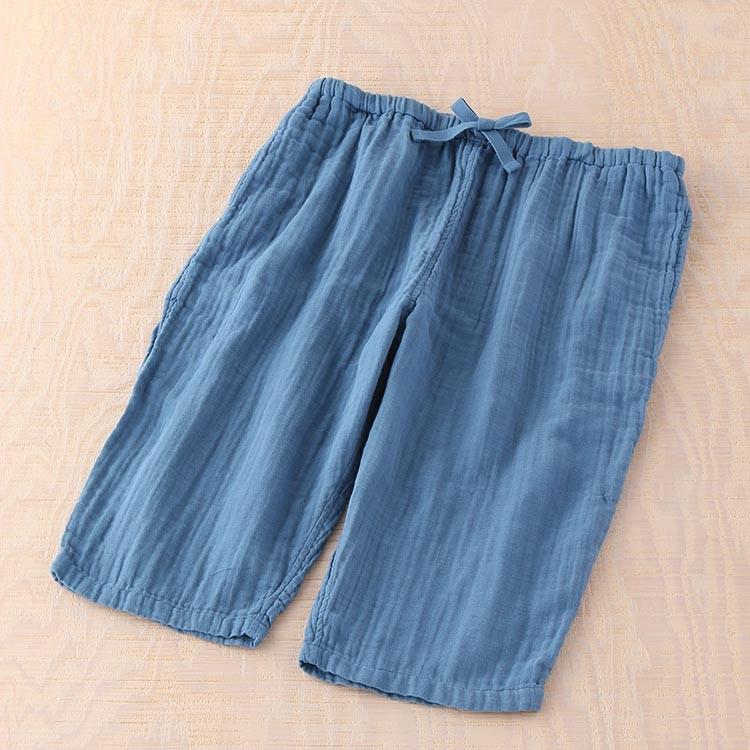 UCHINO (SALE)ルームウェア パジャマ メンズ クレープガーゼ 半袖 綿