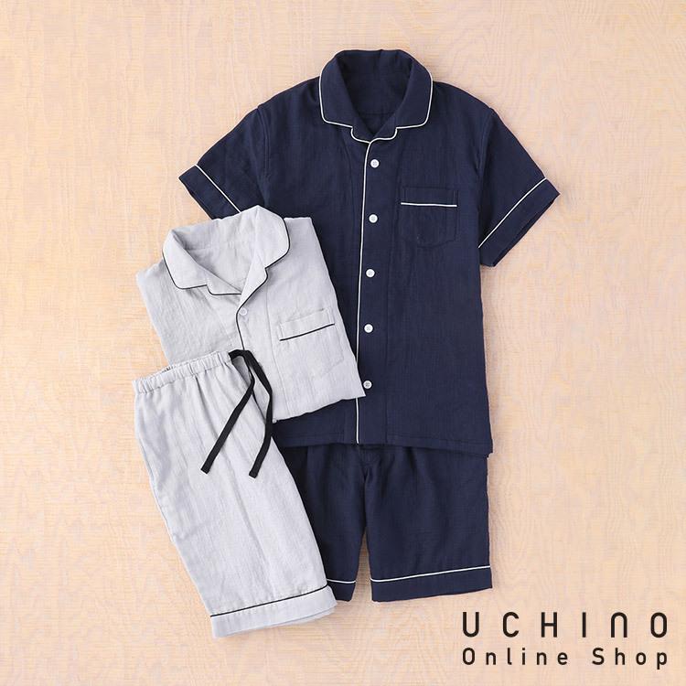 マシュマロガーゼ Uchino カラー 半袖 メンズ パジャマ メンズパジャマ ブランド 春 夏 綿 綿100 紳士用 ウチノタオル Rps Uchino Online Shop 通販 Yahoo ショッピング