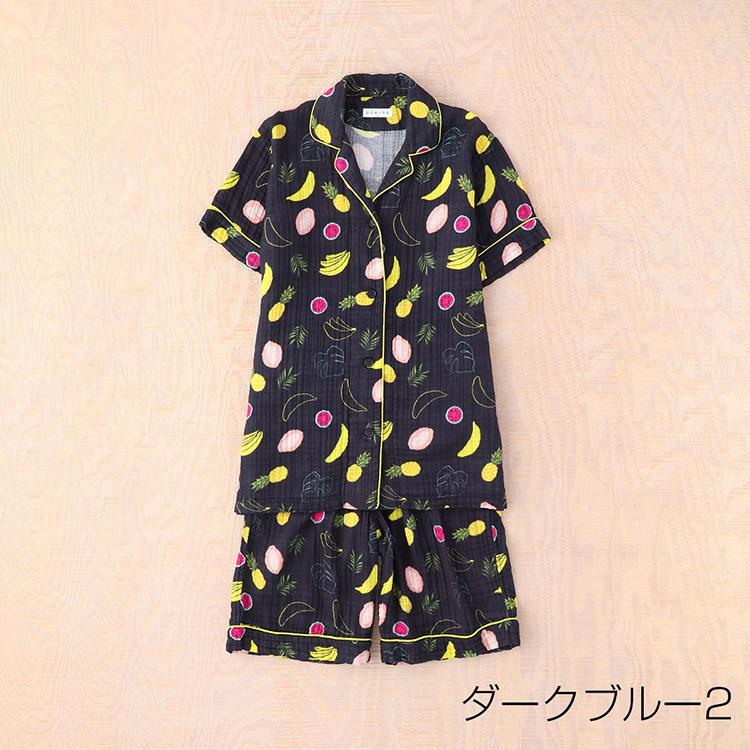 UCHINO クレープガーゼ プリント 半袖 レディース パジャマ レディース