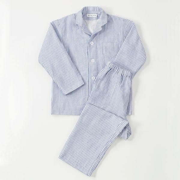 国産 パジャマ キッズ ブランド マシュマロガーゼ ストライプ 130cm 140cm 子供用 綿100 内野タオル Uchino ウチノタオル お気にいる Studiostodulky Cz