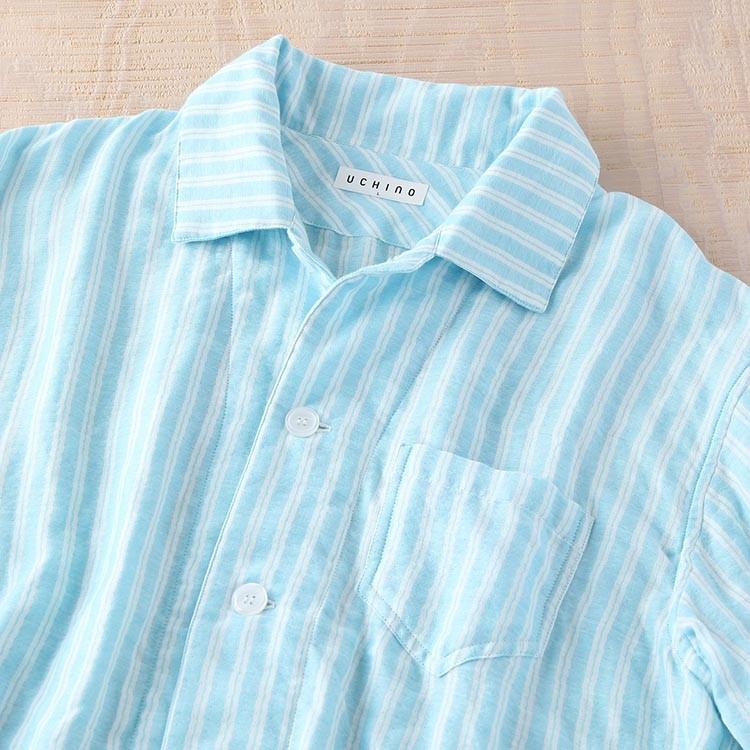 UCHINO SALE ガーゼパジャマ メンズ 長袖 秋冬 | マシュマロガーゼ