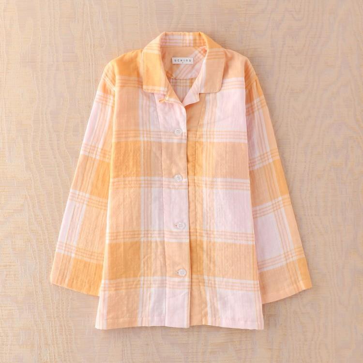 UCHINO (SALE)UCHINO マシュマロガーゼ マドラスチェック レディース
