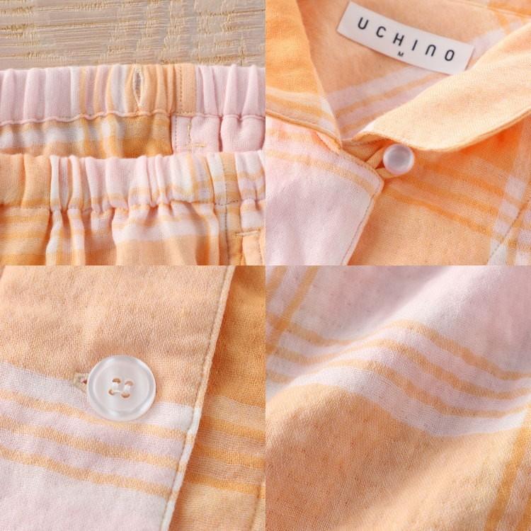 UCHINO (SALE)UCHINO マシュマロガーゼ マドラスチェック レディース