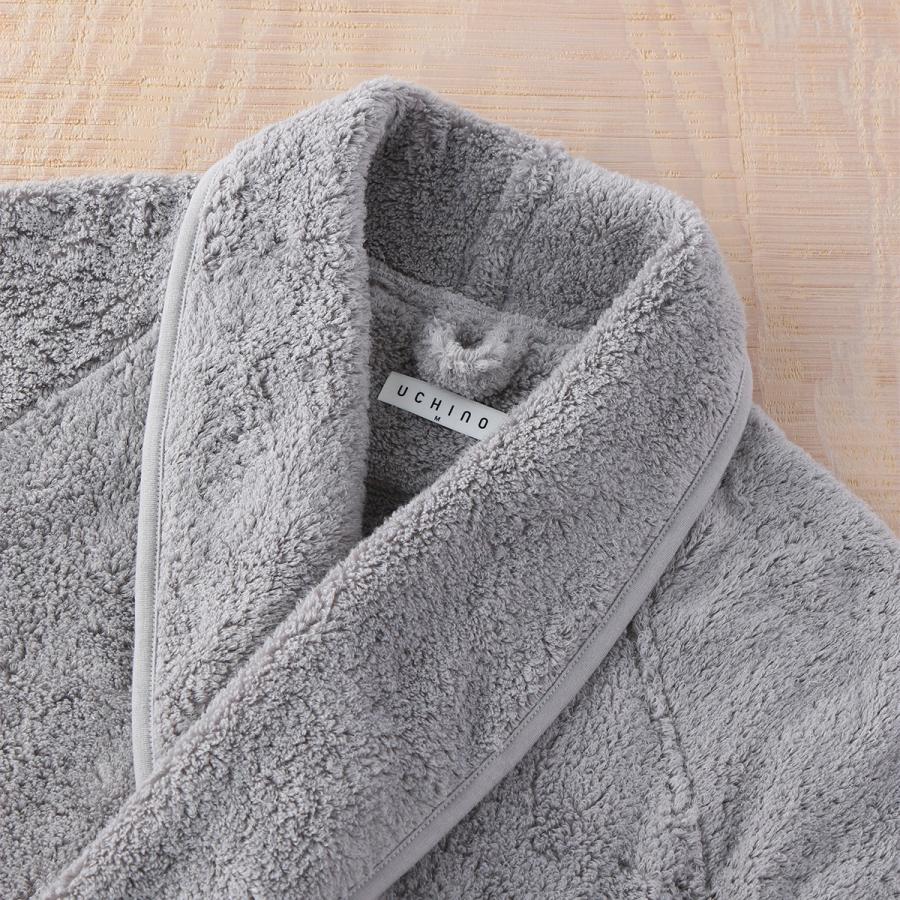バスローブ レディース メンズ UCHINO しあわせローブ  綿100% やわらか ルームウェア 羽織もの ウチノタオル 内野タオル 母の日 プレゼント ラッピング ギフト