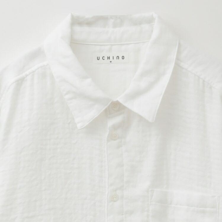 UCHINO SALE UCHINO マシュマロガーゼベーシックシャツ ユニセックス