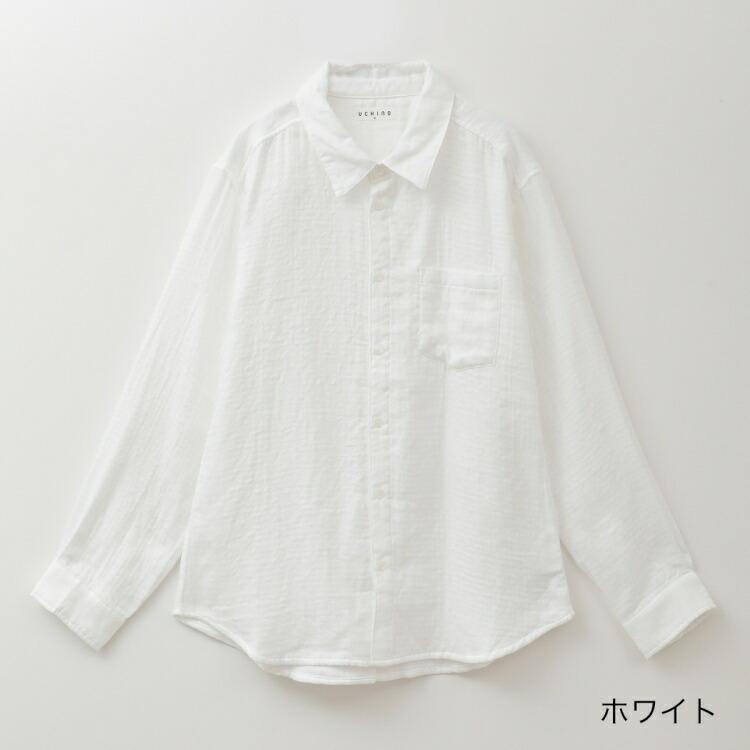 UCHINO SALE UCHINO マシュマロガーゼベーシックシャツ ユニセックス