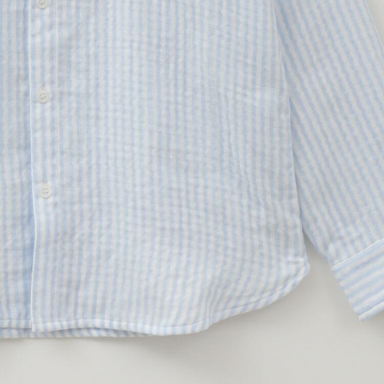 新品未使用UCHINO ルームウェア M〜Lサイズ ストライプ UCHINO SALE UCHINO マシュマロガーゼベーシックストライプシャツ ユニ