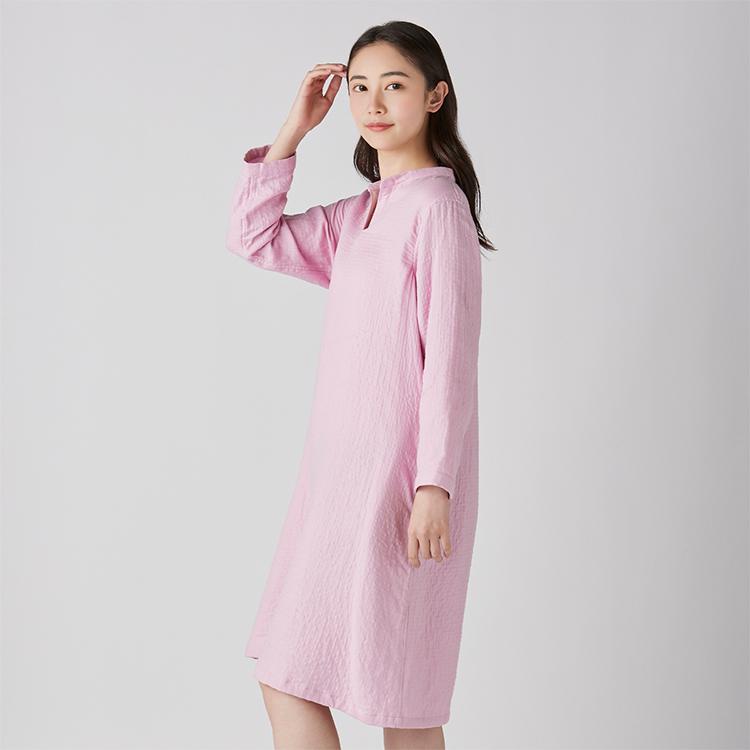 UCHINO ワンピース レディース 長袖 秋冬 | ウチノ マシュマロガーゼ