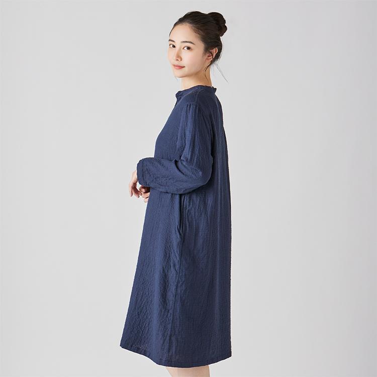 UCHINO ワンピース レディース 長袖 秋冬 | ウチノ マシュマロガーゼ