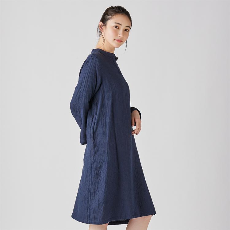 UCHINO ワンピース レディース 長袖 秋冬 | ウチノ マシュマロガーゼ