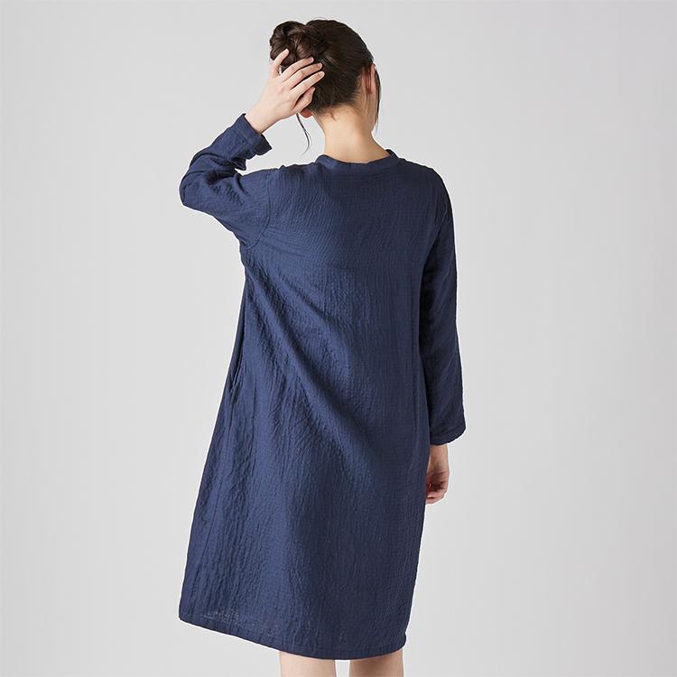 UCHINO ワンピース レディース 長袖 秋冬 | ウチノ マシュマロガーゼ