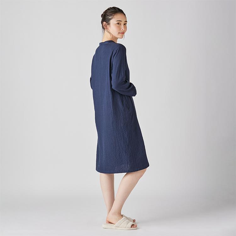 UCHINO ワンピース レディース 長袖 秋冬 | ウチノ マシュマロガーゼ