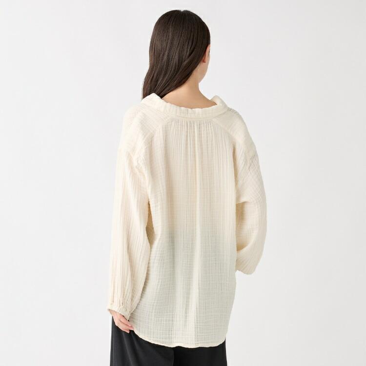 クレープガーゼ　ギャザープルオーバー レディス UCHINO SALE 【UCHINO公式店】ウチノ【送料無料】 クレープガーゼ