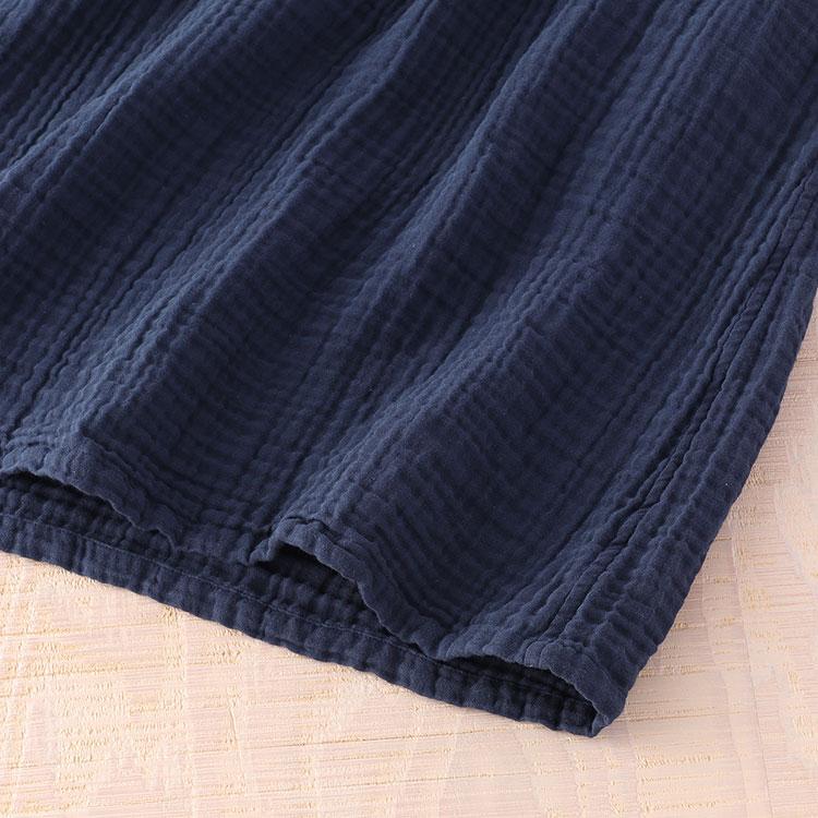 (SALE)ワンピース レディース UCHINO クレープガーゼ バンドカラー半袖 ワンピース バンドカラー Aラインシルエット ガーゼ素材 敏感肌 ウチノ ウチノタオル