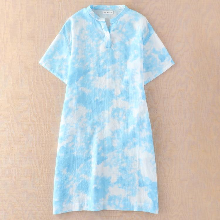 UCHINO (SALE)ワンピース ルームウェア マシュマロガーゼ プリント