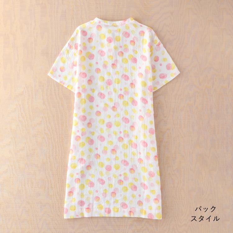 UCHINO (SALE)ワンピース ルームウェア マシュマロガーゼ プリント