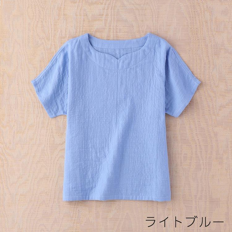 UCHINO (SALE)マシュマロガーゼ ハートネック ドルマン レディース T 