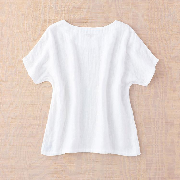 UCHINO (SALE)マシュマロガーゼ ハートネック ドルマン レディース T 
