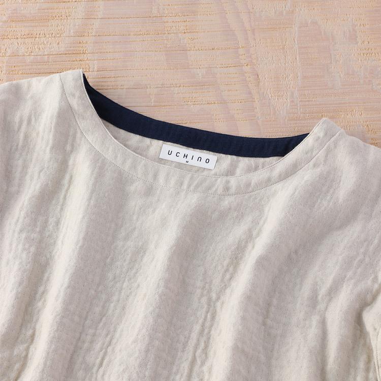 UCHINO ウチノ　マシュマロガーゼ　七分袖　Tシャツ　新品未使用 UCHINO (SALE)マシュマロガーゼ レディース 七分袖Tシャツ Tシャツ