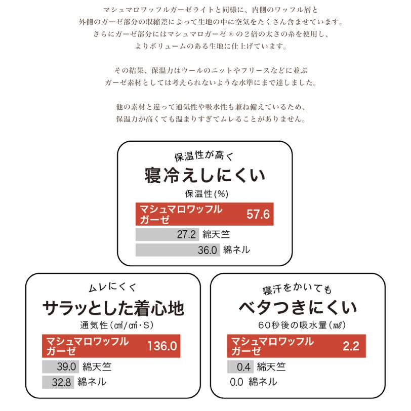 UCHINO マシュマロワッフルガーゼスタンドカラーベスト レディース メンズ 男女兼用 ルームウェア 秋 冬 冷え対策 綿100％ 部屋着 【内野タオル】｜uchino｜03