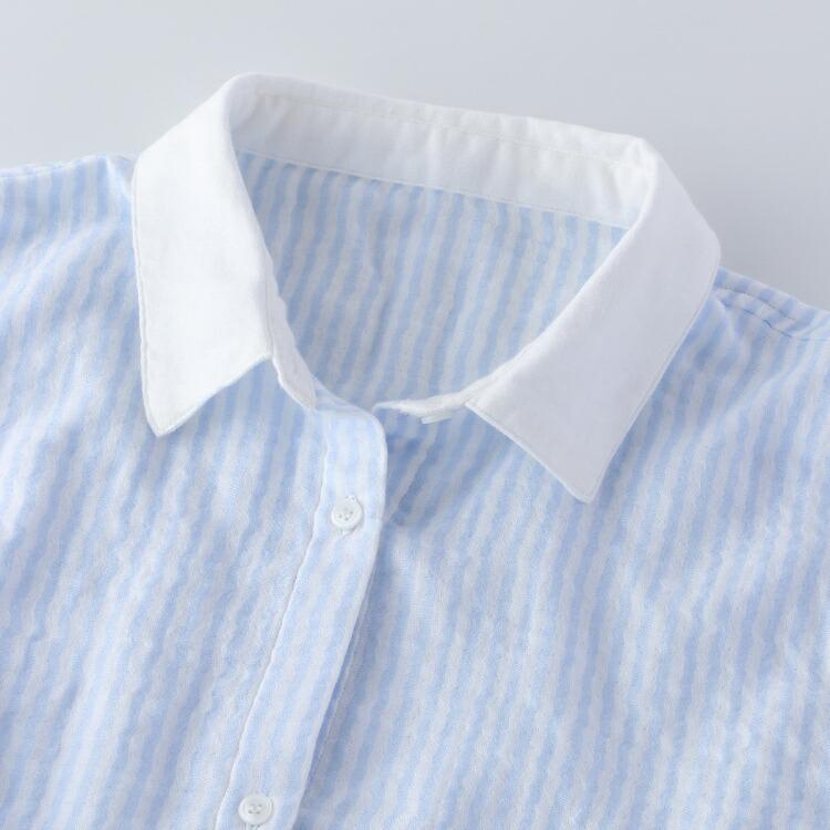 【新品未使用】ウチノ プレミアム マシュマロガーゼ ストライプ 長袖ワンピース UCHINO マシュマロガーゼ ストライプワンピース - メルカリ