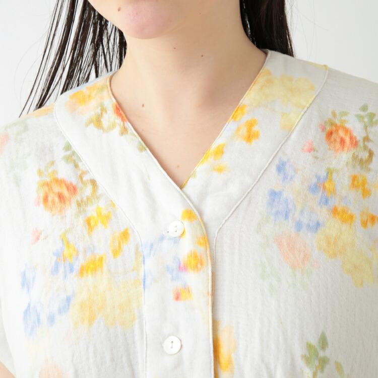 UCHINO SALE UCHINO マシュマロガーゼ フラワーブーケワンピース