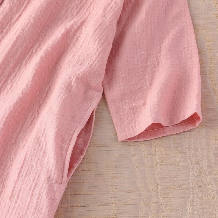 UCHINO ルームウェア ワンピース UCHINO New マシュマロガーゼ ボタン