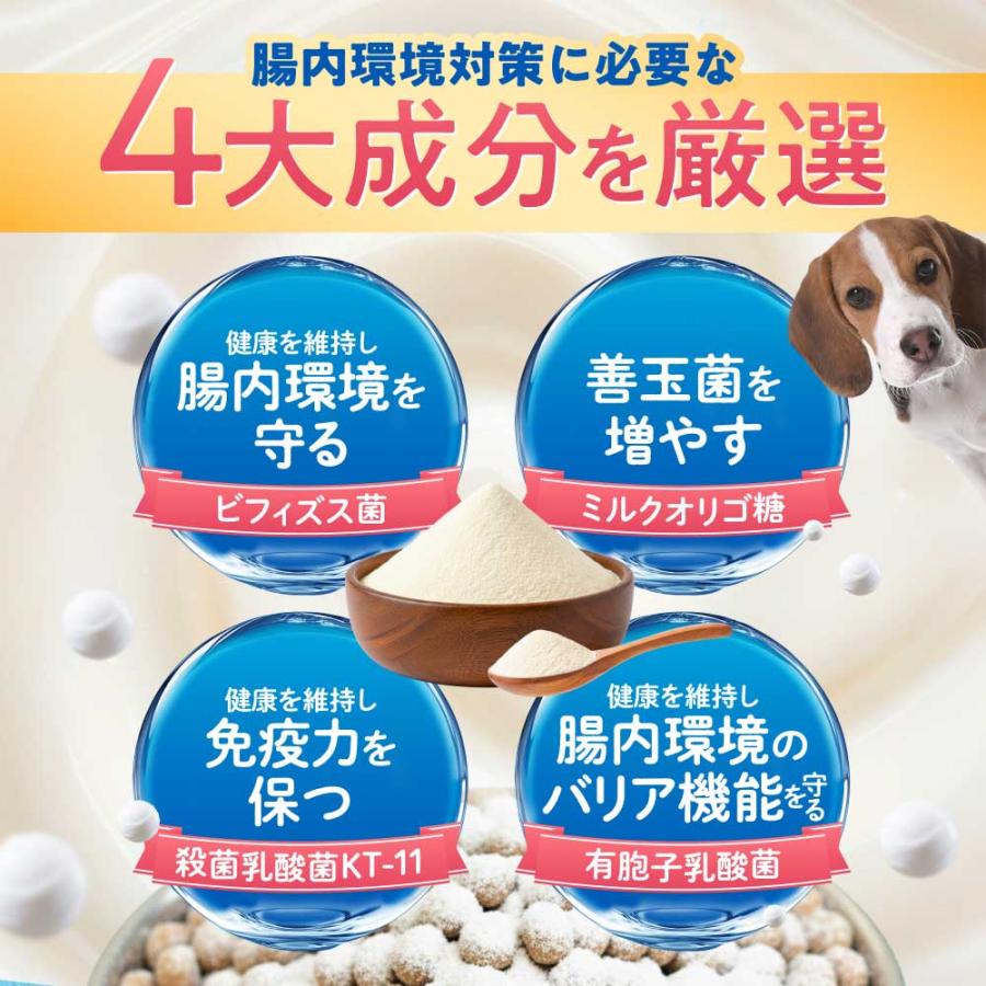 【レビューで1袋プレゼント】うちのおなかサポート サプリメント ペット 犬 猫 うちのかぞく 国産 無添加 腸内環境 乳酸菌 ビフィズス菌 腸活 整腸 おなかの健康 | うちのかぞく | 06