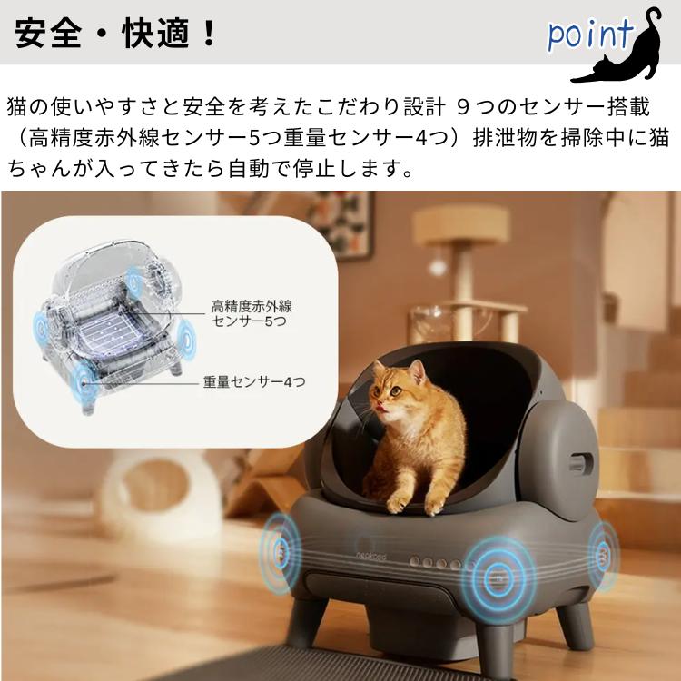 Neakasa 全自動 猫トイレ M1 オープンタイプ 静音 大容量 密封設計 お