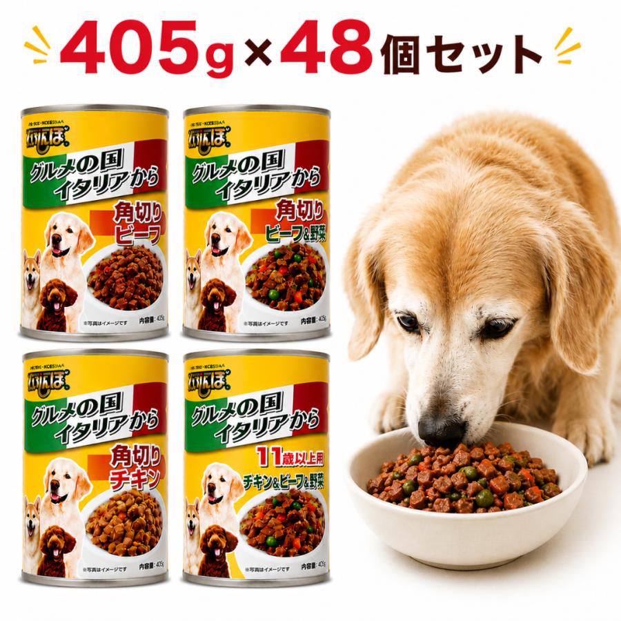 2種類選べる】ドッグフード ウェット 405g×48個セット くいしんぼ 缶詰