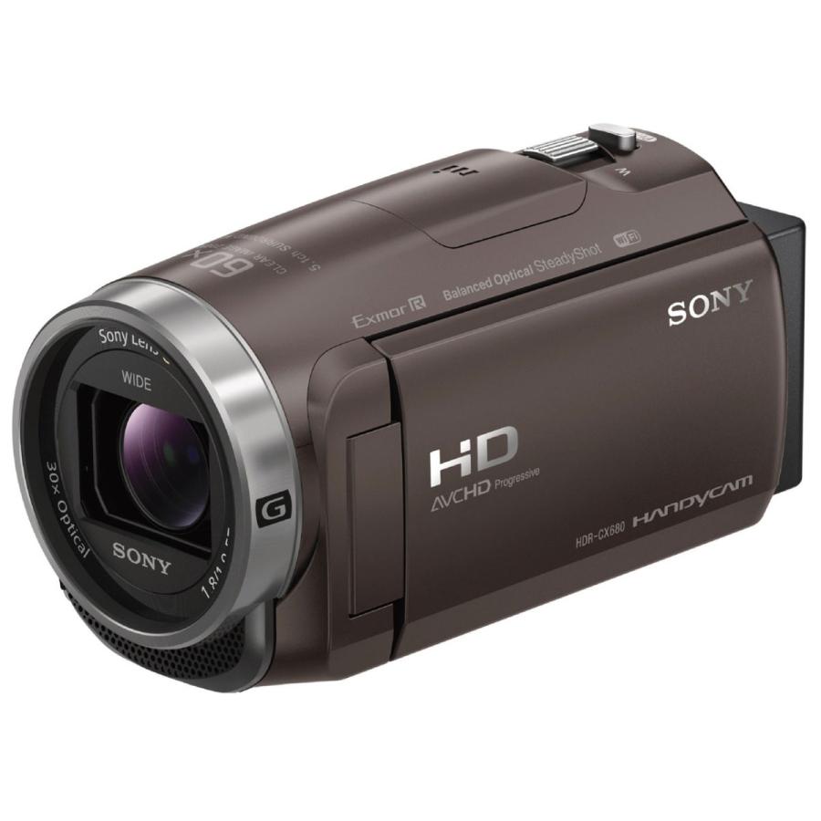 ソニー デジタルビデオカメラ Handycam HDR-CX680-TI ブラウン