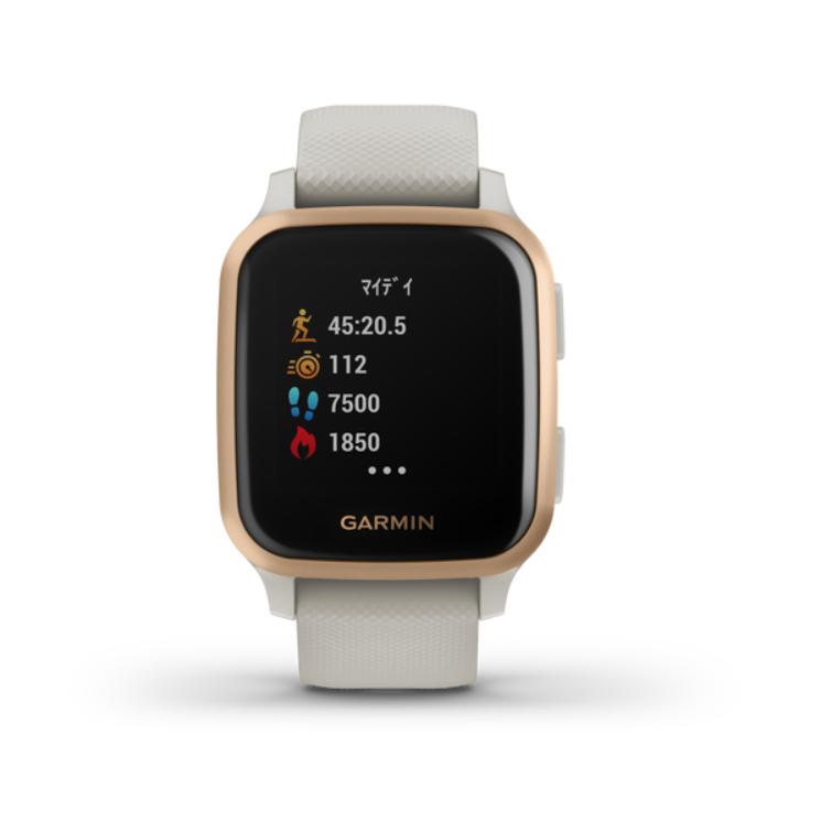 GARMIN Venu Sq Music Light Sand/Rose Gold (ヴェニューエスキュー 