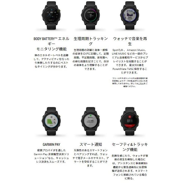 Garmin ForeAthlete 745 ブラック GARMIN ガーミン ForeAthlete 745 Black (フォアアスリート ブラック