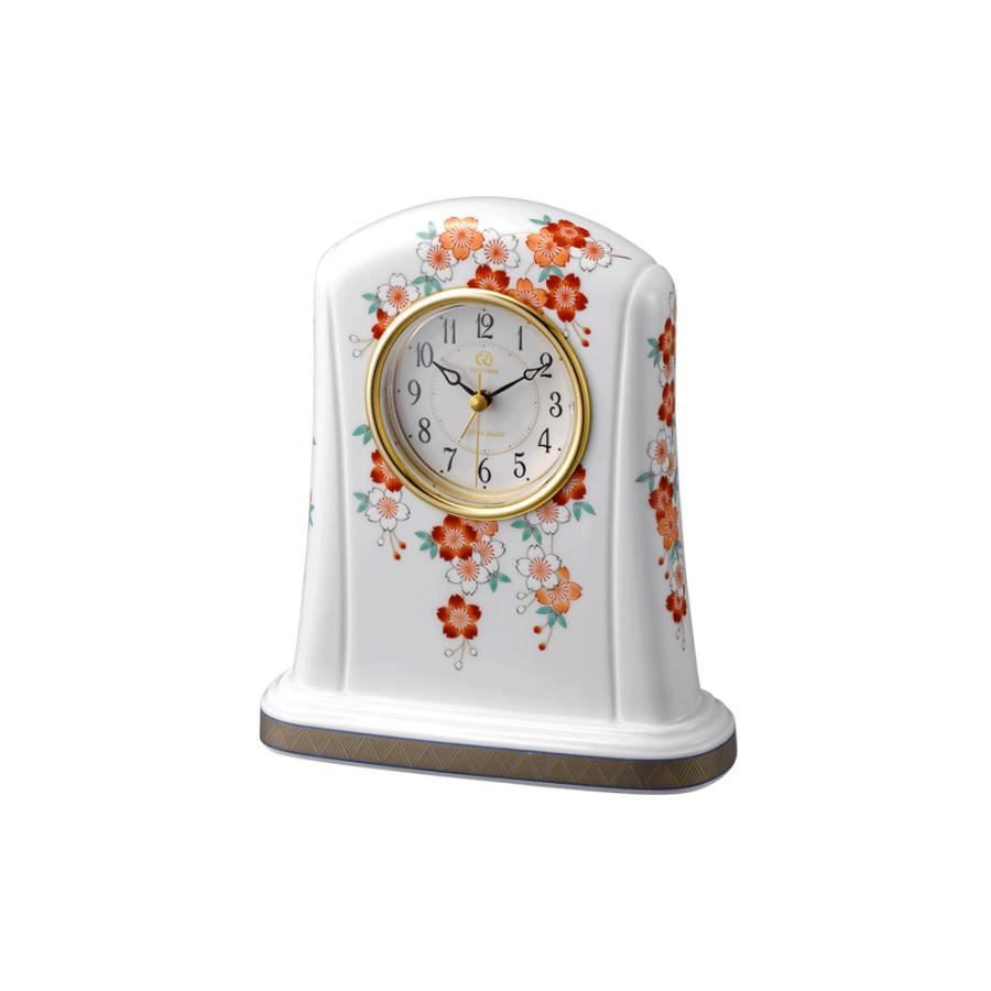 RHYTHM ＜RHYTHM＞ 有田焼置き時計／桜絵（さくらえ）4SE415HG01