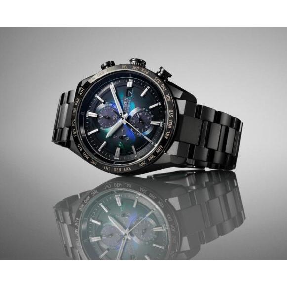 ＜AT8286-65E＞シチズン「ATTESA（アテッサ）」ACT Line ブラックチタンシリーズ LAYERS of TIME 世界限定2,100本　ソーラー電波時計の画像