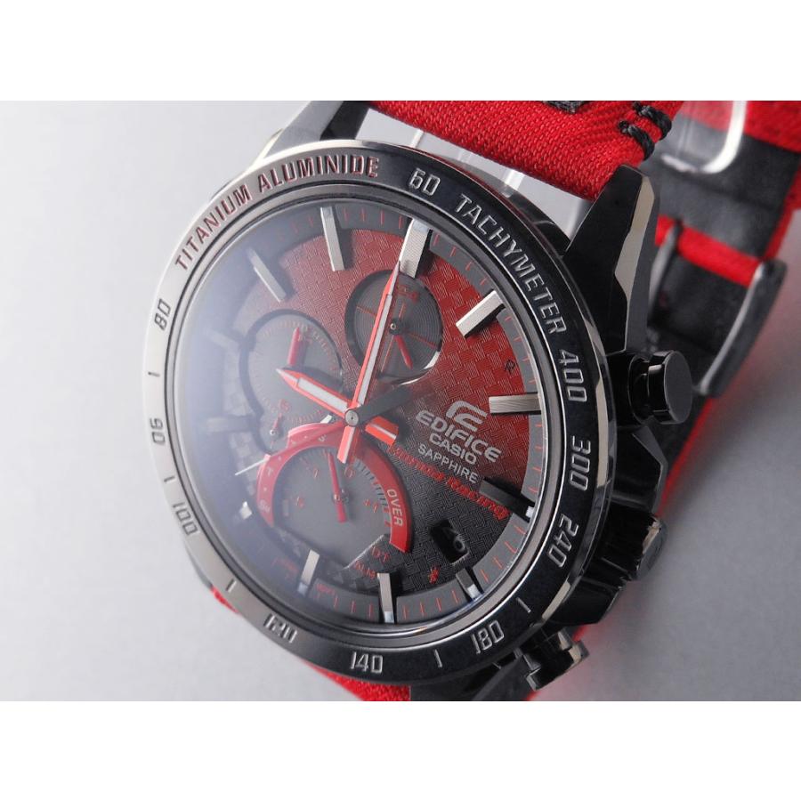 EDIFICE 〈EQB-1000HRS-1AJR〉Honda Racing コラボレーション2019限定モデル　ホンダレーシング　CASIO カシオ｜uchiyama-gg｜02