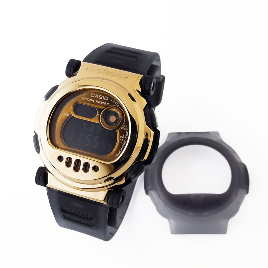 G-SHOCK 〈G-B001MVB-8JR〉DW-001シリーズ／ブラック・ゴールド（着脱