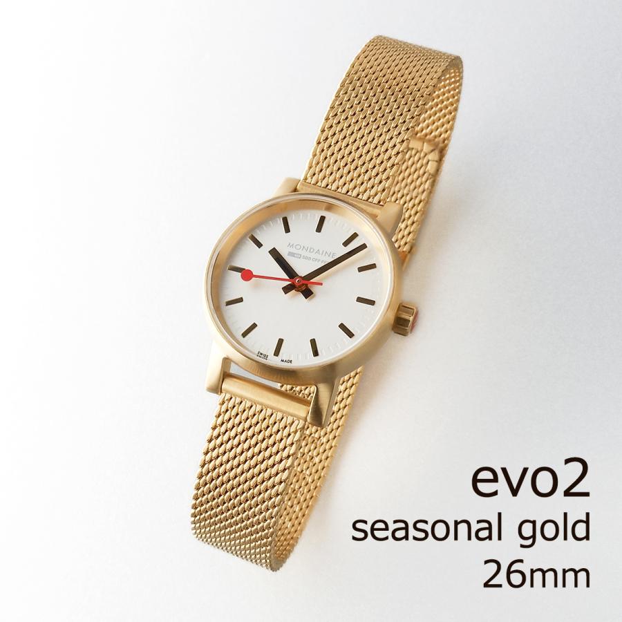 evo2 MONDAINE evo2／SSゴールドメッシュバンド26mm <国内正規品